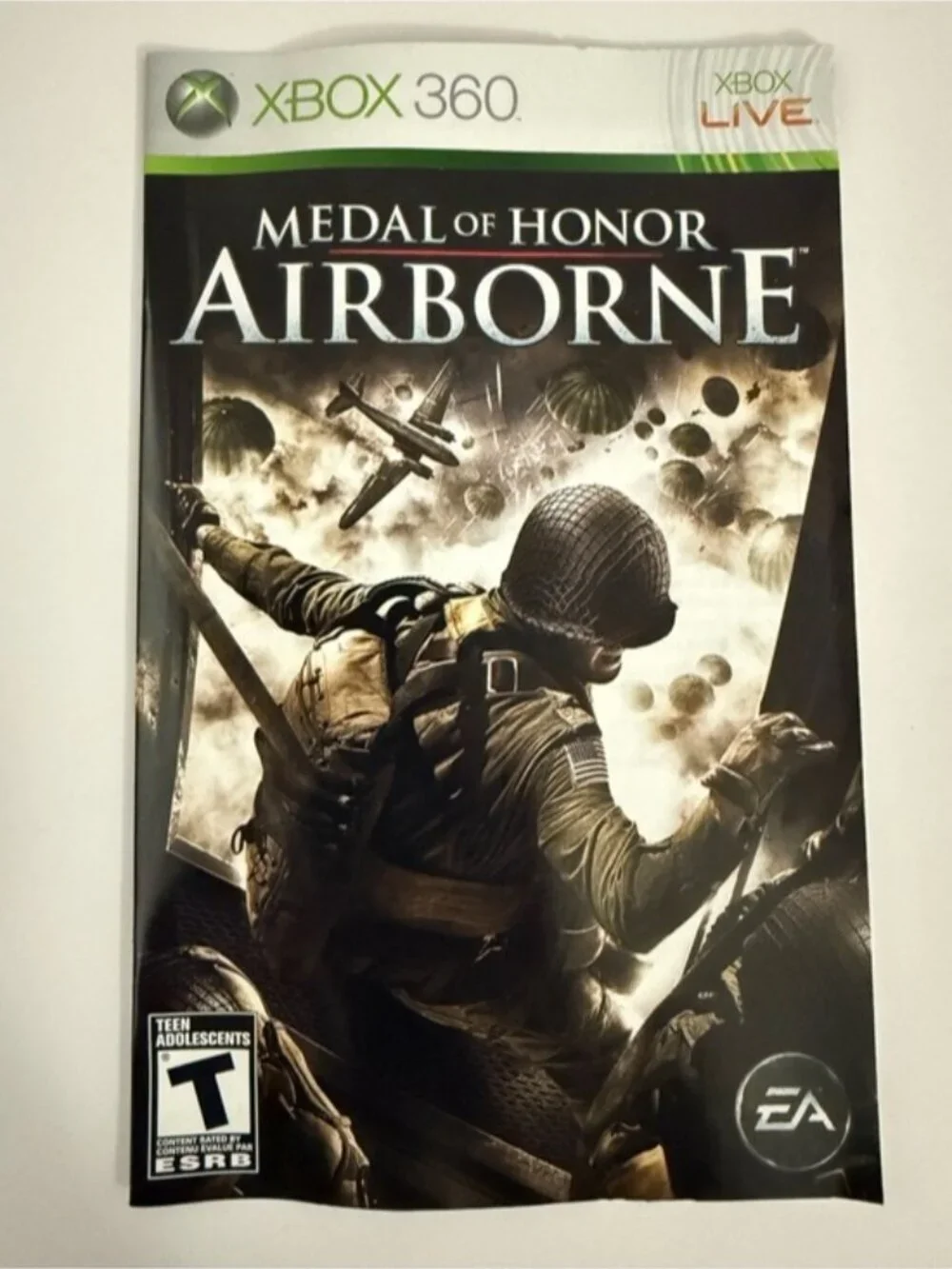 Medal of Honor Airborne Xbox 360 Complete w/ Manual